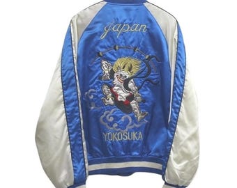 Vintage Sukajan Reversible Jacket Sukajan U.S Navy Seabees