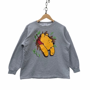 Vintage Winnie The Pooh Sweatshirt Walt Disney Pooh Cartoon Anime Pooh Sweater Medium (Refer Measurement)