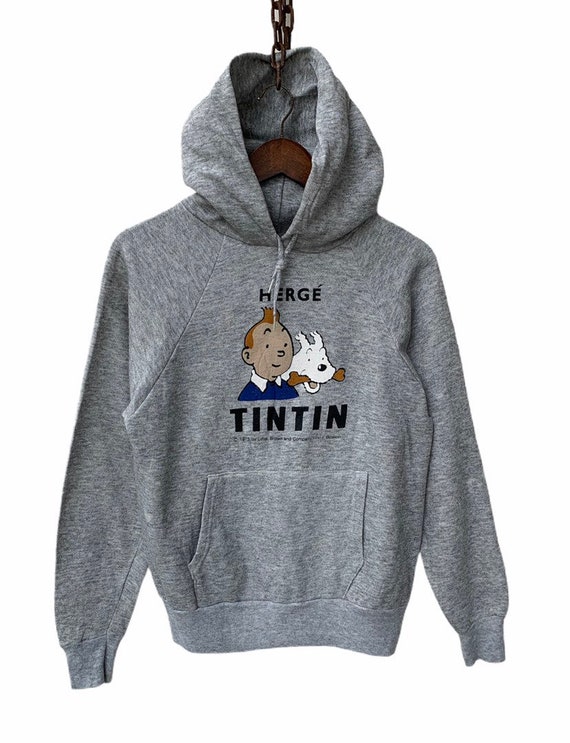 Vintage 70s Anime Sweater Hoodie Cartoon Tin Tin H