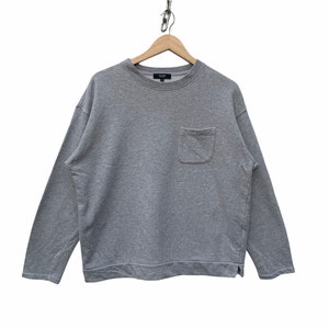 Suéter Beams Japón Sudadera vintage Beams Ropa urbana japonesa Hip hop casual Ropa urbana japonesa talla M