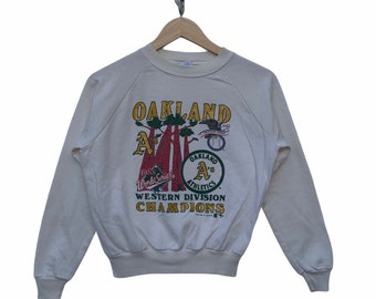 Sudadera infantil Oakland estilo vintage de los 80, chaqueta infantil Oakland, suéter de la NFL Starter, fútbol americano de la NFL, talla L para niños (ver medidas).