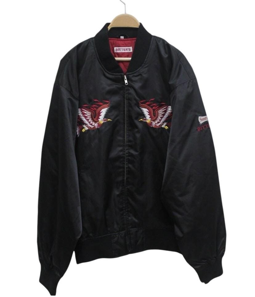 アウターその他 SAND SOUND Sukajan Jacket Wine Sukajan Made in Japan Silver thread SP Ver. long established
