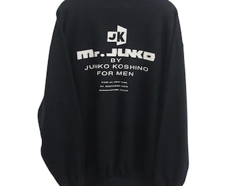 Mr. JUNKO ネイビー 長袖ポロシャツ ヴィンテージ レア商品 希少 