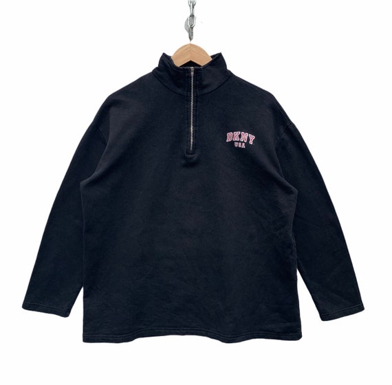 Vintage DKNY Sudadera Donna Karan DKNY New York City Pullover Spell Out Front Logo Hip Hop Rap TTS Large Consultar Medicion Etsy Espana