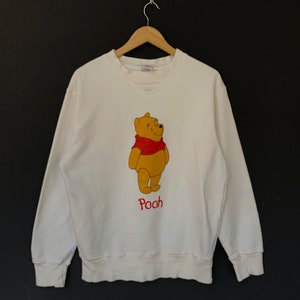 Vintage Winnie The Pooh Sweatshirt Walt Disney Sweater 90s Pooh Sweater Cartoon Anime Sweater TTS Medium (Refer Measurement)