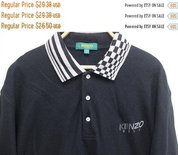 herwinnen Giet kalmeren Kenzo Golf Mens Polo Shirt Kenzo Golf Casual Black Size 4 - Etsy