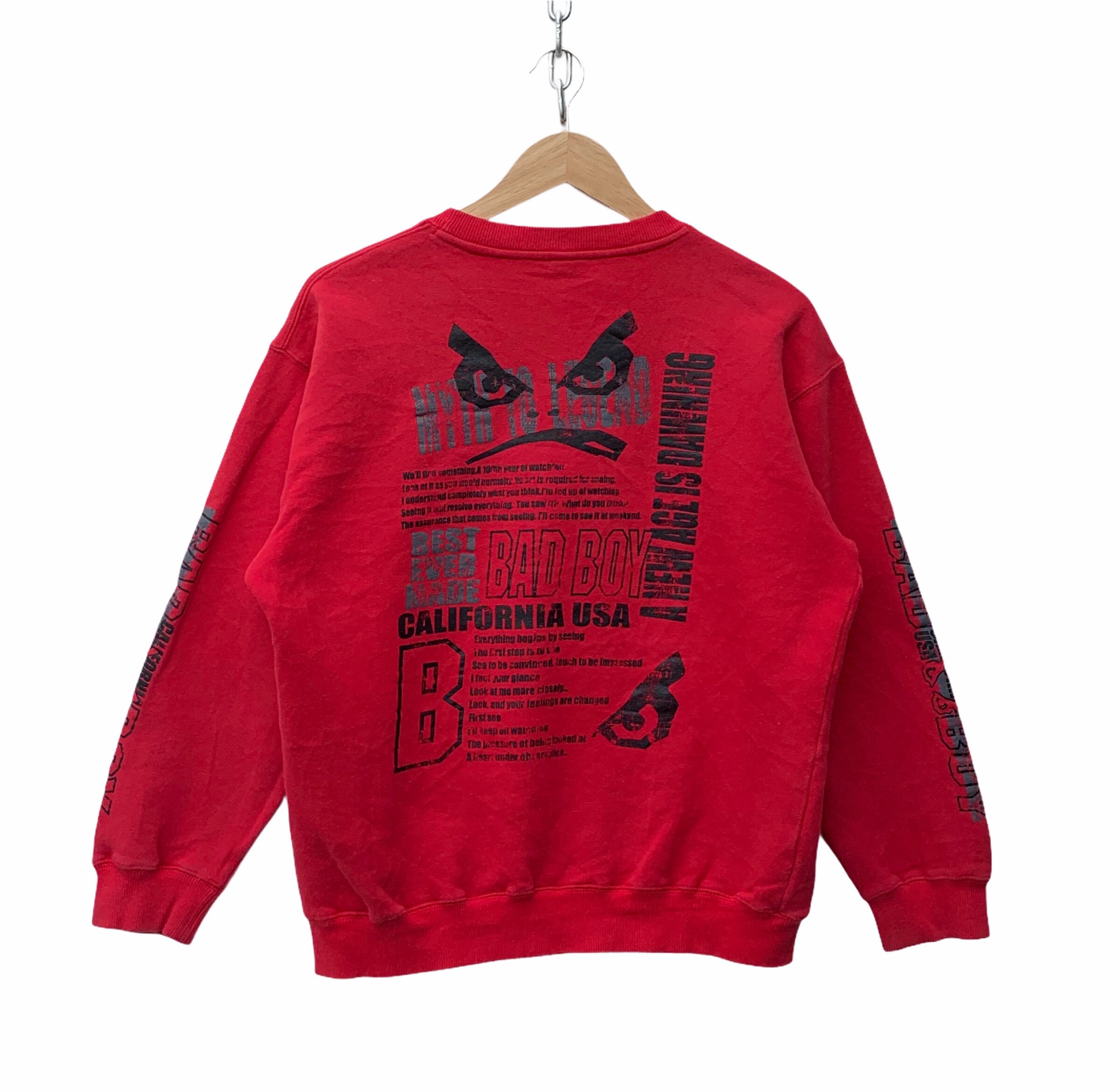 Bad Boy Sweater Vintage Bad Boy Skate Windbreaker Jacket 