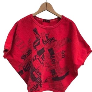Bluza vintage KANSAI YAMAMOTO z lat 90. Kansai O2 Street Art Japan Designer Women Bluza Kansai Energy Jumper (sprawdź wymiary).