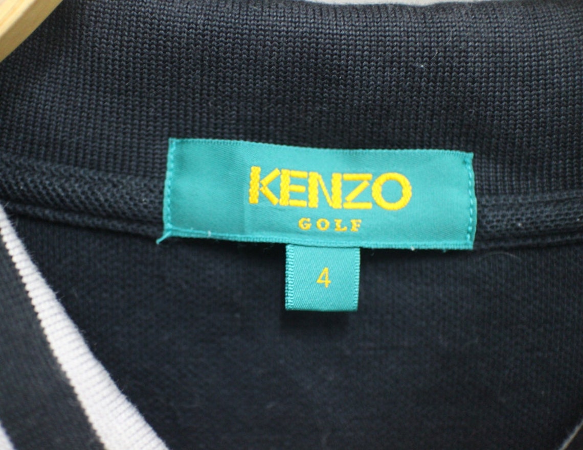 Kenzo Golf Mens Polo Shirt Kenzo Golf Casual Black Size 4 - Etsy