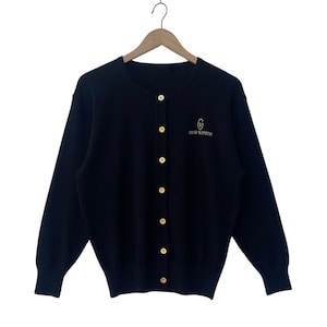 Vintage 90s Gianni Valentino Sweater Gianni Valentino Women Button Sweater Designer Cardigan TTS Medium (Refer Measurement) - Missing Tag