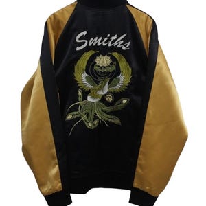 Sukajan jacket Vintage Smith Sukajan Phoenix Eagle Yokosuka Sukajan Embroidery Japanese Souvenir Bomber Jacket TTS Small (Refer Measurement)