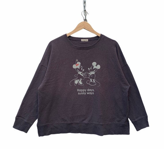 Buy Vintage Mickey Mouse Women Sweatshirt Walt Disney Sweater Minnie Mouse Women  Sweater Cartoon TTS XL Refer Measurement Online in India 