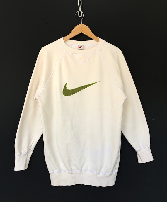 Vintage NIKE Sweatshirt Nike 90s Big Logo Swoosh Streetwear Usa Sportswear Nike Hip Hop TTS Medium refer Measurement Discolouration Etsy