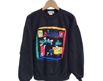 Rare Vintage Peanuts Snoopy X Woodstock Sweatshirt / Pink Colour