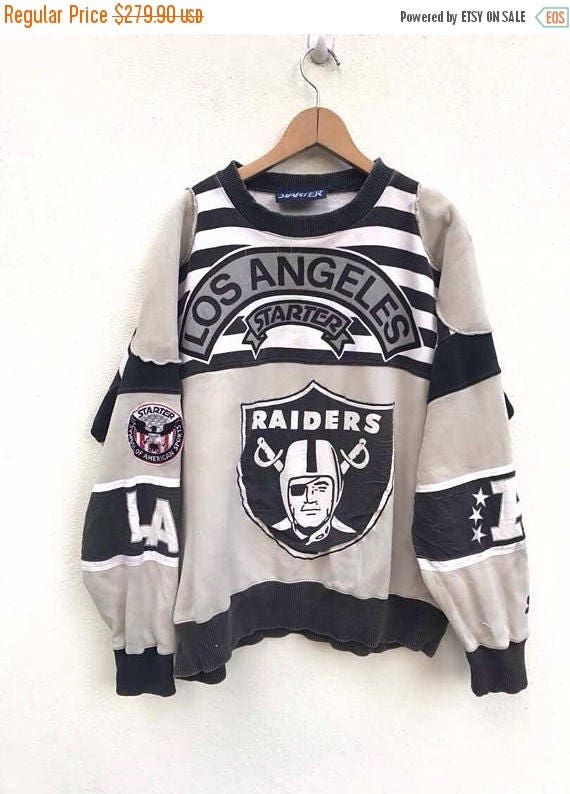 Rare Vintage 80s NFL Raiders Sweatshirt Sweater Vi
