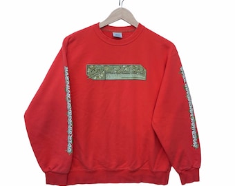 Felpa vintage Piko, rara, anni '90, maglione Piko, maglione da surf, surf, skate, pullover Piko, hip hop, streetwear, taglia M (fare riferimento alle misure).