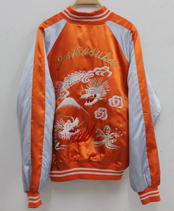 Sukajan jacket Vintage Sukajan Orange Traditional