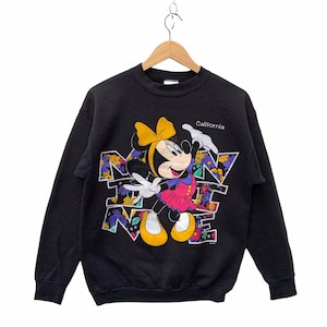 Vintage Minnie Mouse Sweatshirt Walt Disney Sweater Made in USA Minnie Mouse Cartoon Sweatshirt TTS Small(Refer Measurement)- FADED.
