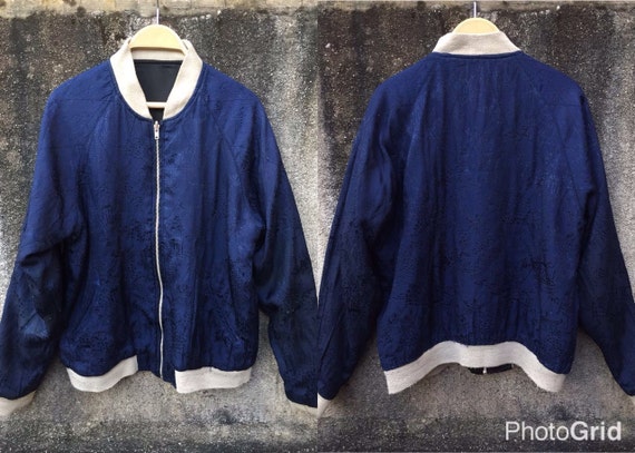 Vintage Sukajan Riversible Jacket Sakura Sukajan … - image 2
