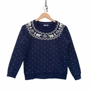 Suéter japonés para mujer de Beams, sudadera vintage de Beams, ropa urbana japonesa, estilo hip hop, talla mediana (consultar la medida).