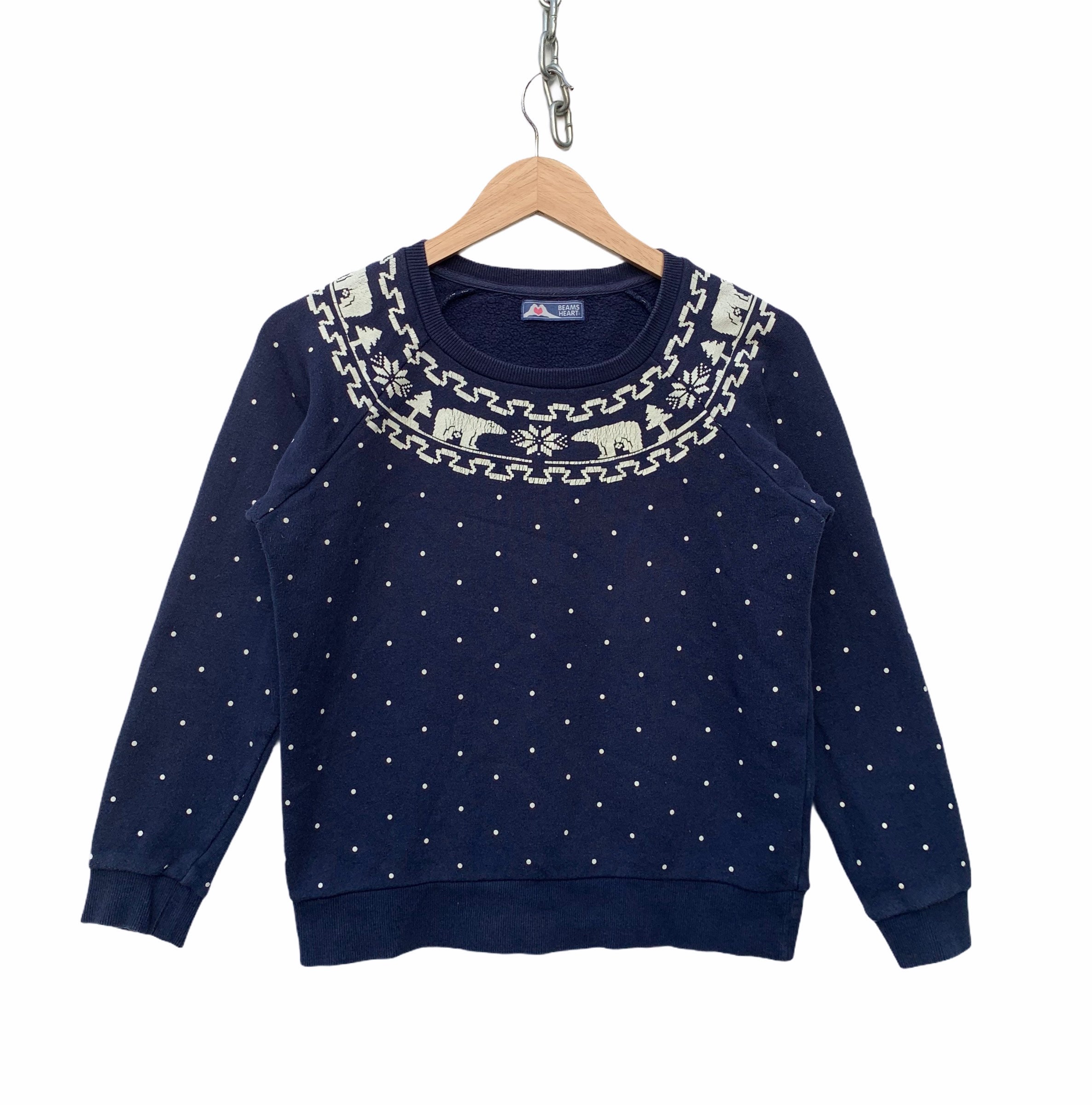 Maglione da donna Beams Japan Vintage Maglione Beams Native Streetwear giapponese Hip hop Streetwear giapponese Taglia media (vedi misura)