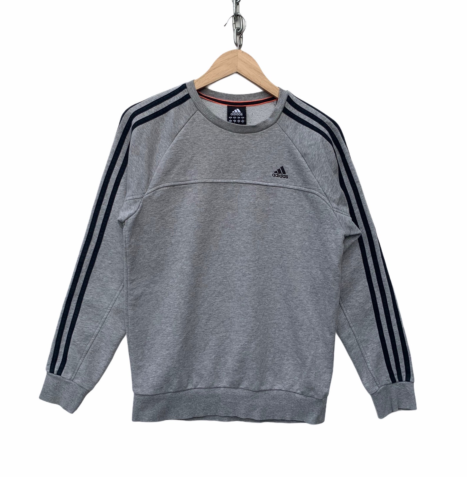 Vintage Adidas sudadera Adidas suéter gran logo Hip Hop Adidas Etsy