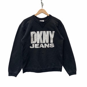 Vintage DKNY Sweatshirt Donna Karan DKNY New York City Sweater Spell Out Front Logo Hip Hop Rap TTS Medium (Refer Measurement)