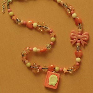 Pink Storybook - Beaded Mismatched Necklace