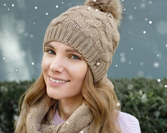 hat and scarf gift set womens