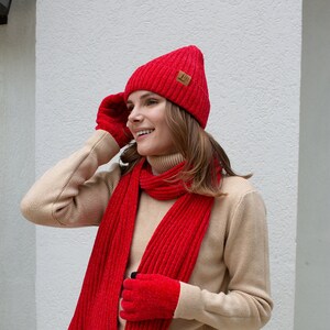 Premillow Winter Hat, Scarf & Gloves Set - Fleece Lined, Touch Screen, Unisex - View #12