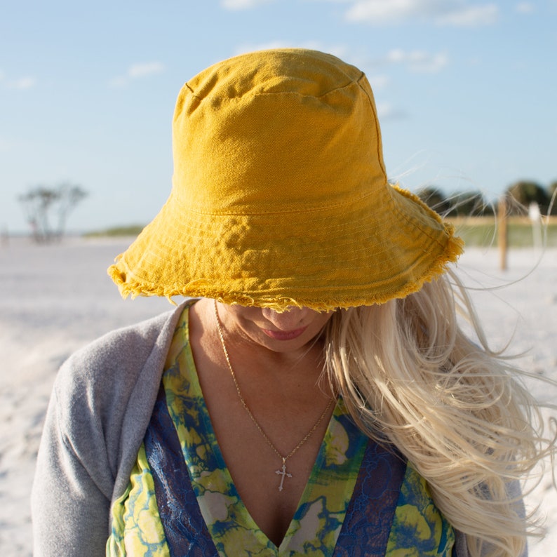Summer Hat , Sun Hat, Women hat, Vintage Hat, Beach Cap, Hats For Women, Cotton woman hat, Vacation gift hat Cotton hat Yellow
