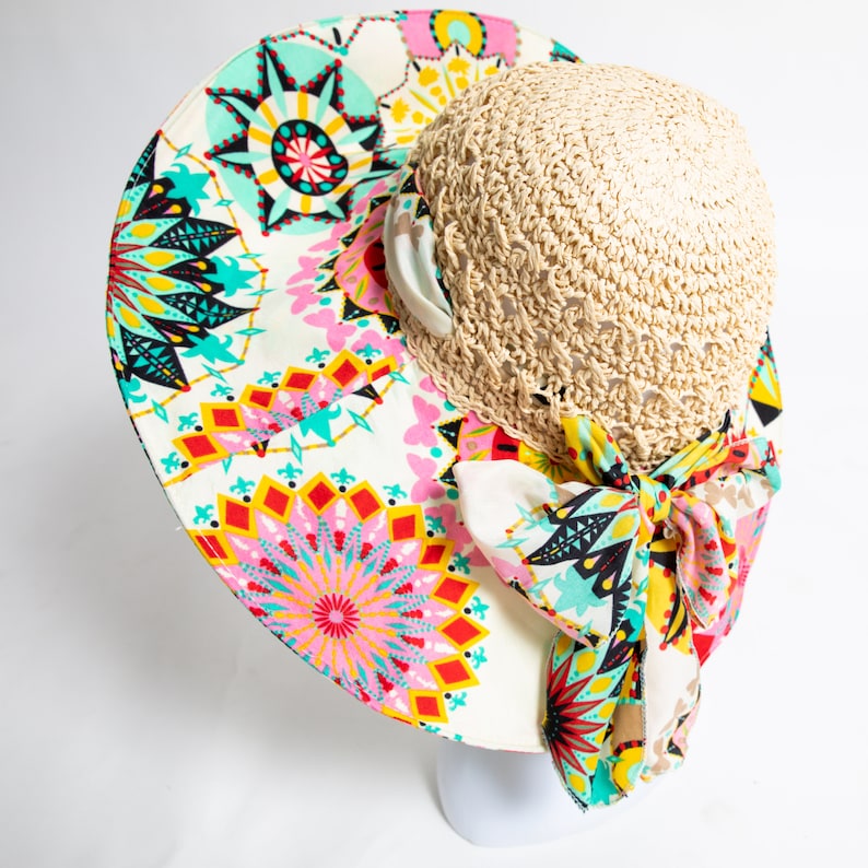 Cameroonian hat, Bamileke hat, Sun hat, Summer women's beach hat, Ankara hat, Cotton hat, Atoghu fabric, Toghu hat,Bamenda hat,Mother's day image 10