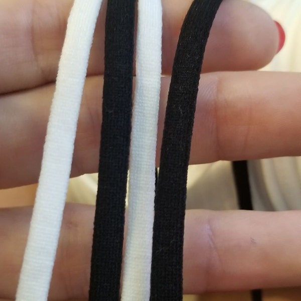 1/4 inch Elastic Cord For Face Masks - 5mm Elastic Cord - Elastic Cord - DIY Mask. fast ship from USA