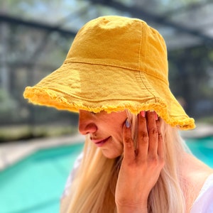 Summer Hat , Sun Hat, Women hat, Vintage Hat, Beach Cap, Hats For Women, Cotton woman hat, Vacation gift hat Cotton hat image 9