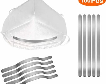 MARKWIND Nose Wire Aluminum Metal Nose Bridge Strip for DIY Handmade Crafting Sewing Making Material Nose Bridge Clip Kit MARKWIND Nose Wire Aluminum Metal Nose Bridge Strip for DIY Handmade Crafting Sewing Making Material Nose Bridge Clip Kit