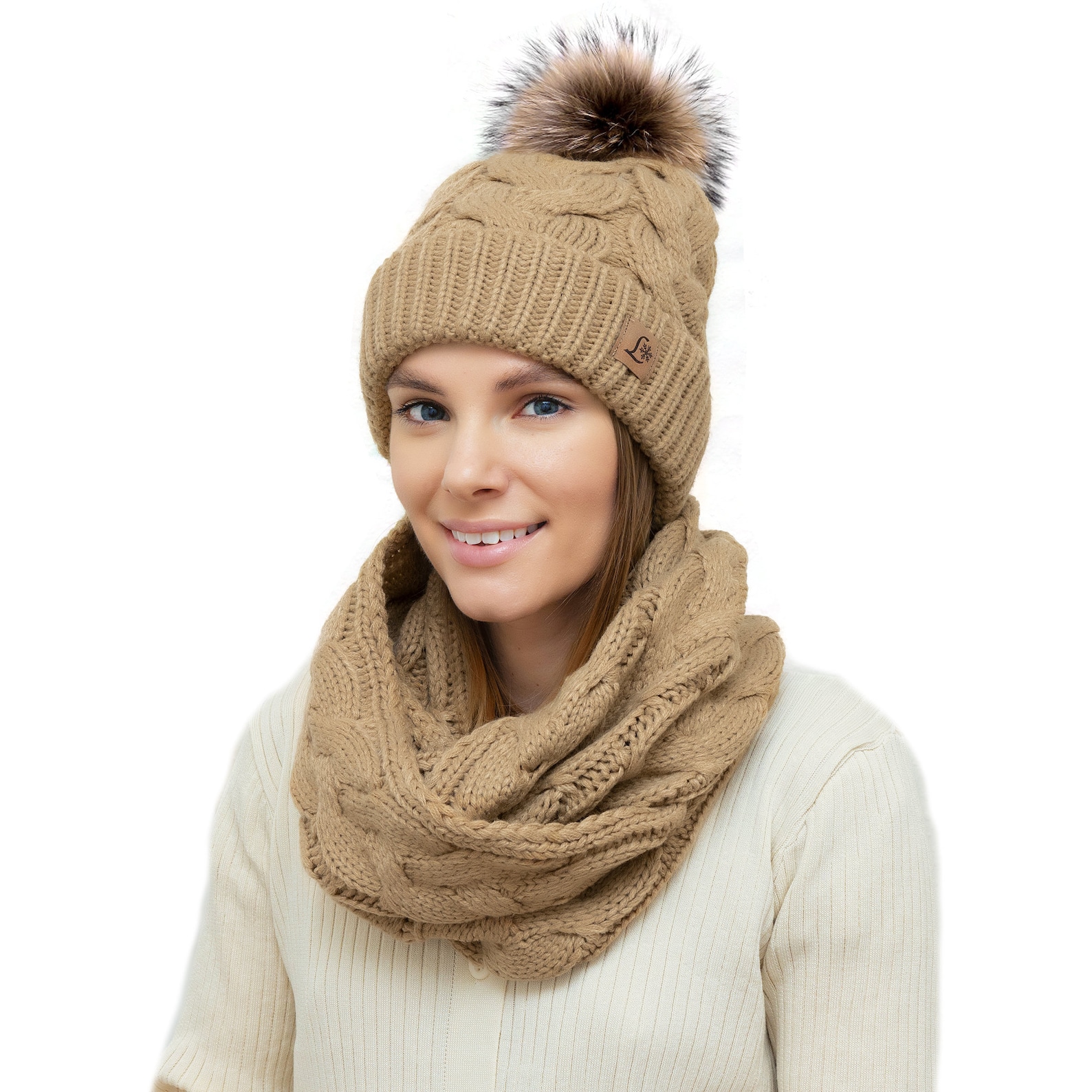 Womens Hat and Scarf Set Warm Winter Hats Girls Winter Hats Etsy