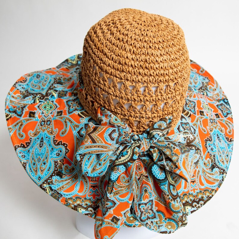 Cameroonian hat, Bamileke hat, Sun hat, Summer women's beach hat, Ankara hat, Cotton hat, Atoghu fabric, Toghu hat,Bamenda hat,Mother's day image 4