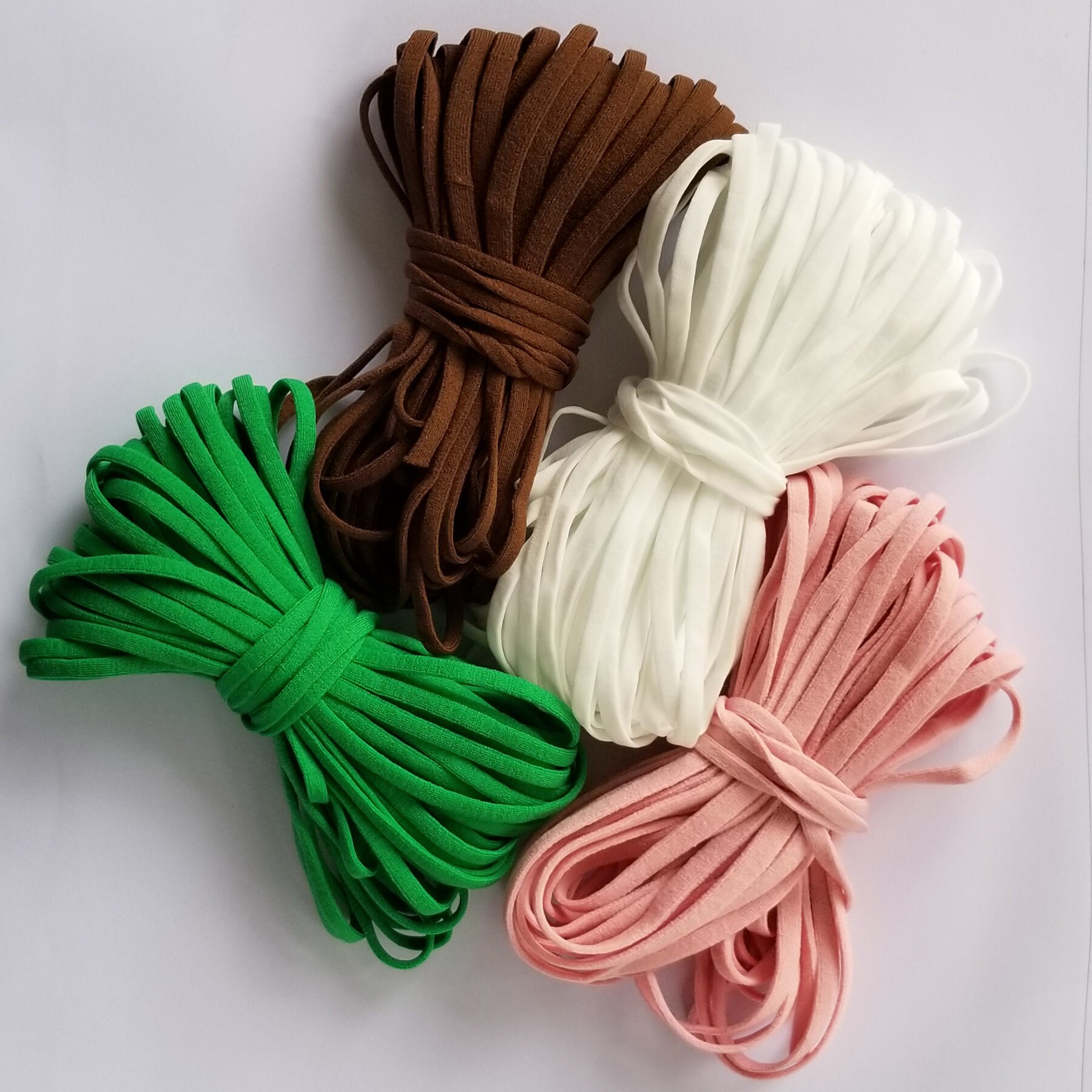 1/4 inch Elastic Cord For Face Masks Black Or White 5mm Etsy