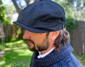 Oversized Newsboy Hat for Man Cotton, Oversized  Hat for Man/Women, Handmade Newsboy Cap Hat, Vintage Style  , Baker Boy Hat, Irish flat cap