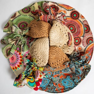 Cameroonian hat, Bamileke hat, Sun hat, Summer women's beach hat, Ankara hat, Cotton hat, Atoghu fabric, Toghu hat,Bamenda hat,Mother's day image 3