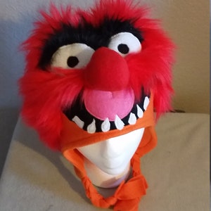 Animal Inspired Hat/ Animal Child and Adult Hat/ Muppet hat/Animal Child Winter Hat/ Fun Halloween Hat/ Ski Hat/ Fun Ski Hat
