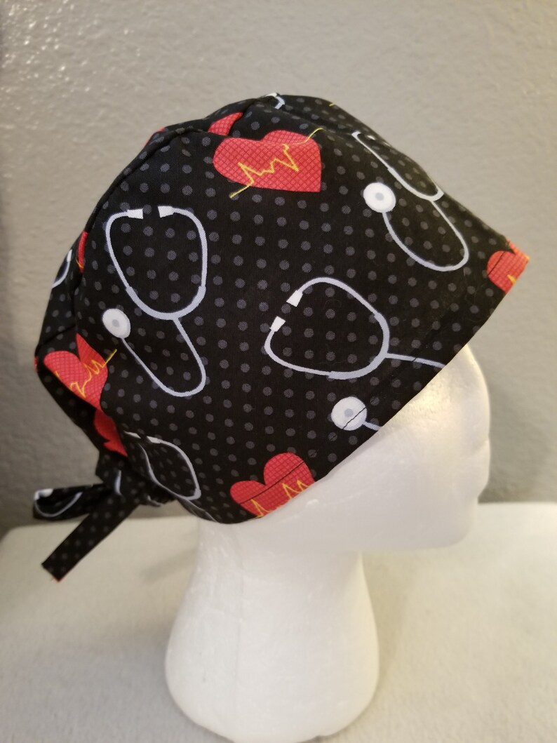 EKG Heart Scrub Hat/ Scrub Hat/ Ekg Heart Surgical Hat/ Etsy