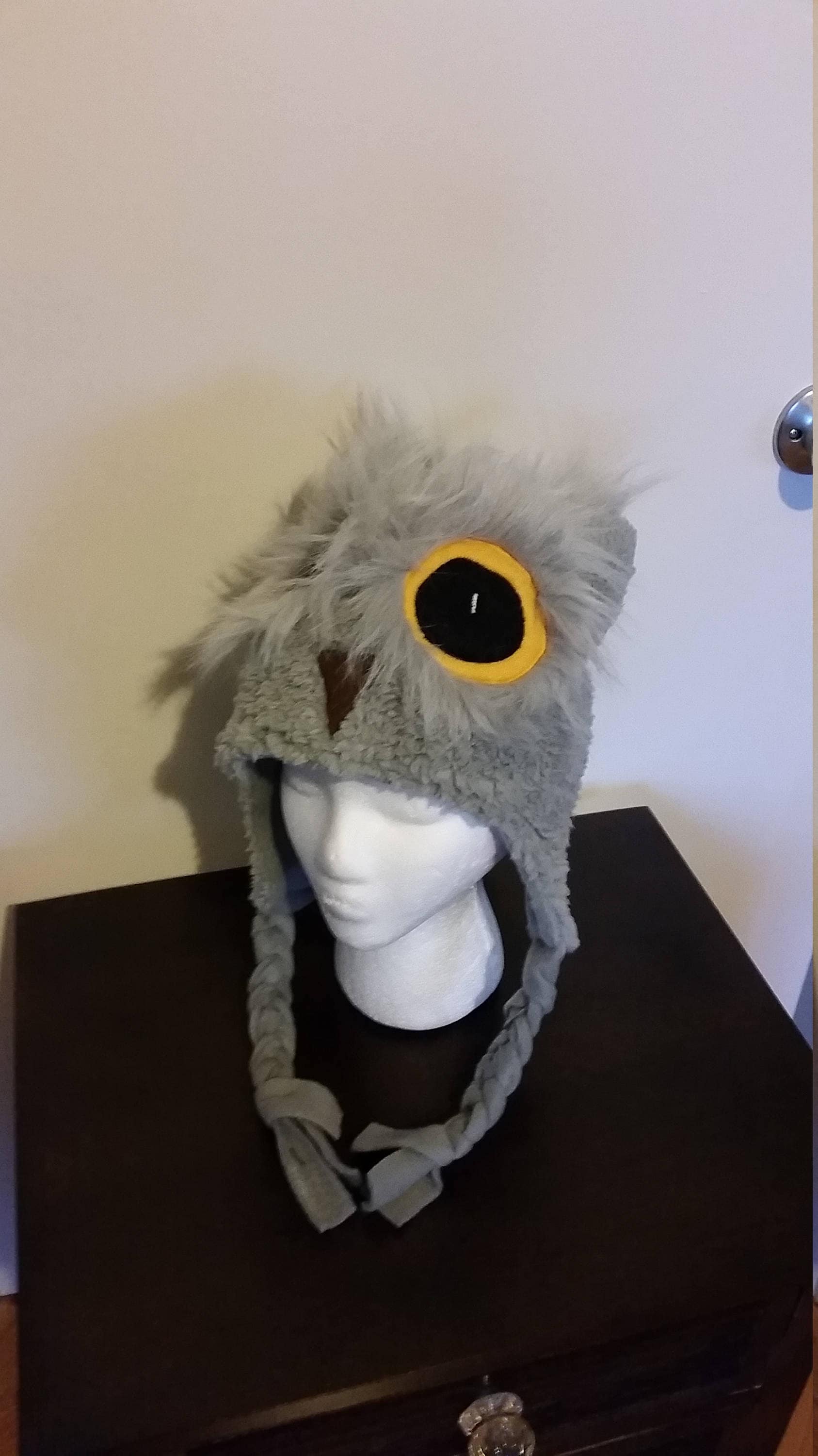 Owl Hat/ Gray Owl Child and Adult Hat/ Barn Owl Children's Etsy Nederland