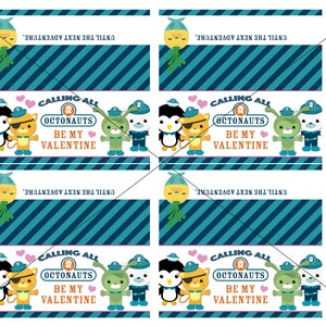 Octonauts Instant Download Printable Valentines Day Cards, Treat Bag ...