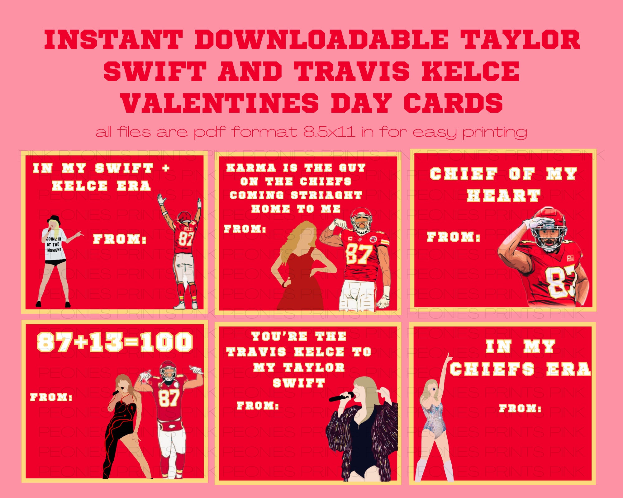 Taylor Swift Travis Kelce Instant Download Printable Valentines Day taylor-swift-travis-kelce-instant-download-printable-valentines-day