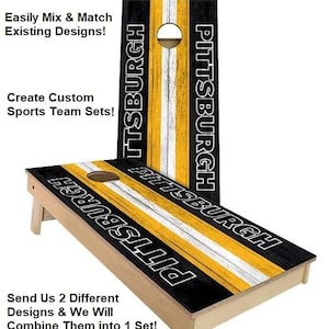 Custom Mix & Match Cornhole Boards - Outdoor Lawn Game - Perfect for Tailgating, Backyard Parties, Gifts - Makes The Perfect Gift - On Sale!