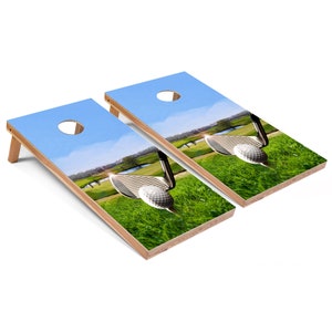 Golf Course Cornhole Boards - Outdoor Lawn Game - Perfect for Tailgating, Backyard Parties, Gifts - On Sale!