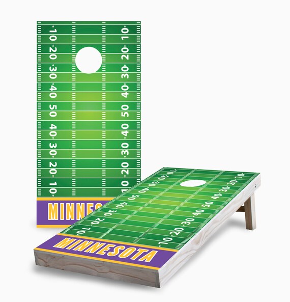 Cornhole Game Set: Minnesota Football Design - Foldable, Portable