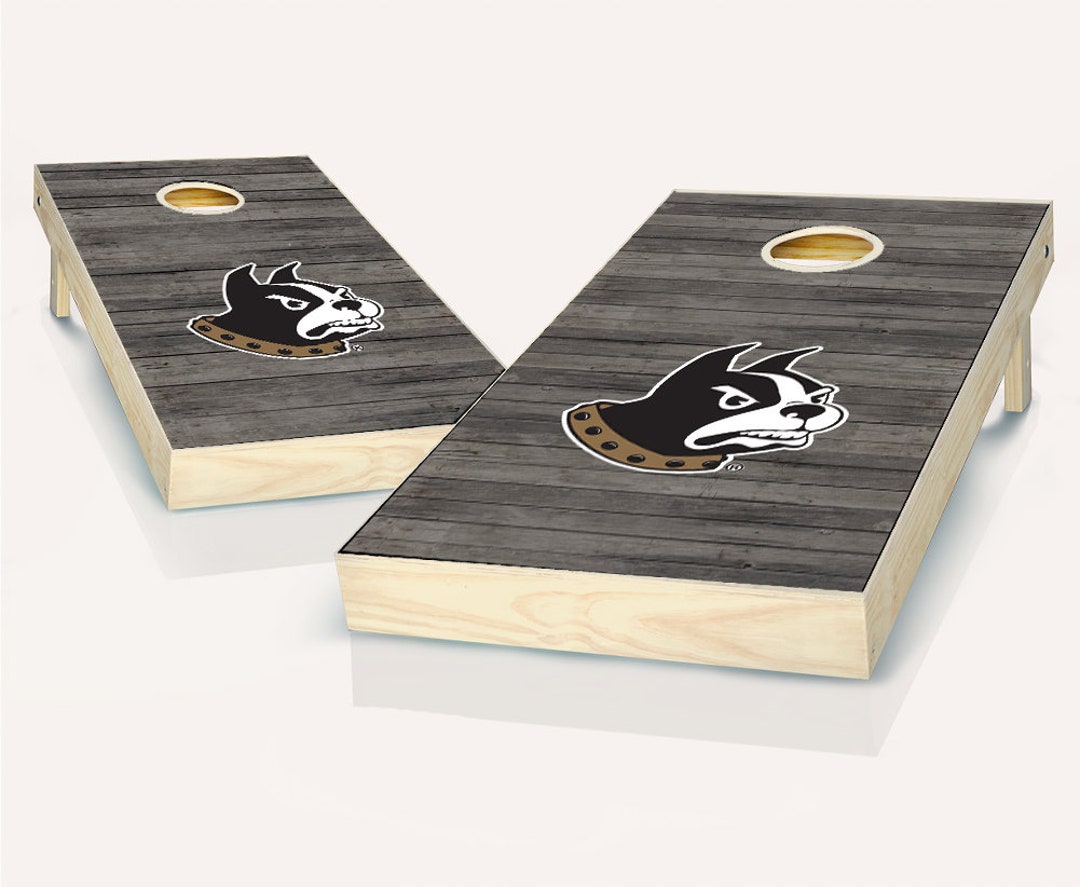 Wofford Distressed Cornhole Boards Officially Licensed NCAA Etsy