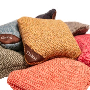 Elakai Herringbone All-Weather Cornhole Bags (Set of 4) - Regulation Size Professional Bags